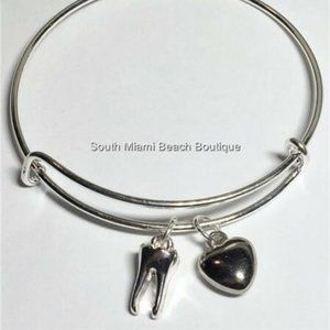 Tooth Charm Bracelet 3D Dentist Dental Hygienist